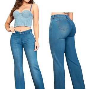 High-Rise Flared Jeans